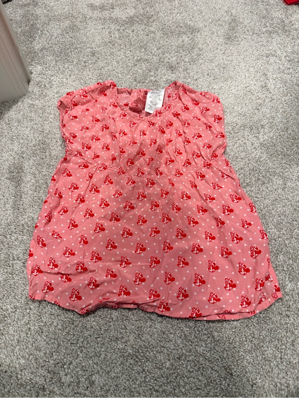 Disney Pink and Red Minnie Print Swim Coverup